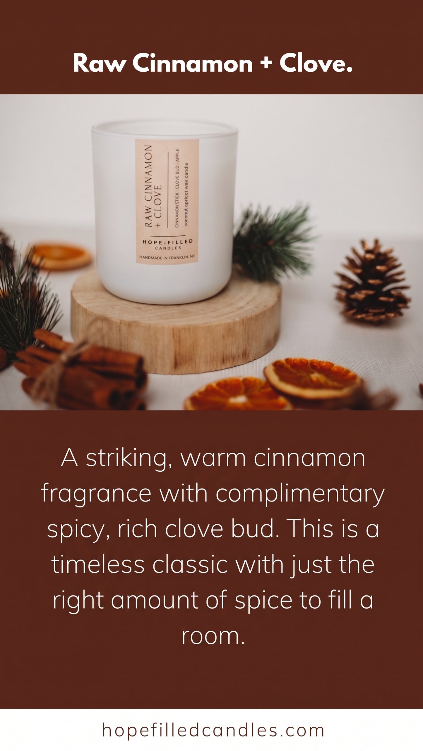 Raw Cinnamon + Clove